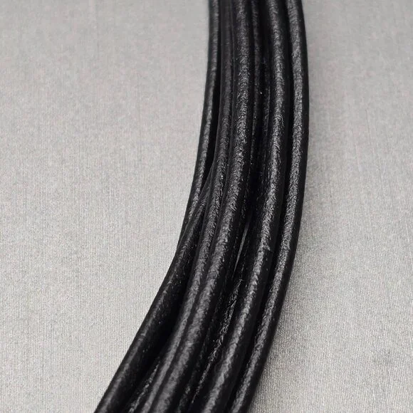 Simon Sebbag Sterling Silver Electroform Pendant Black Leather Choker Necklace - Picture 6 of 11